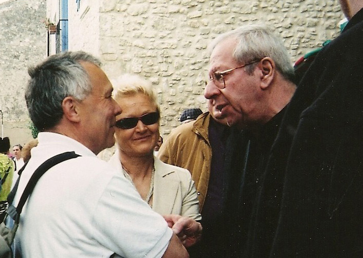 40 ans après rencontre de Michel Schultz et de Patrick Topaloff à Velleron pour la fête de la fraise